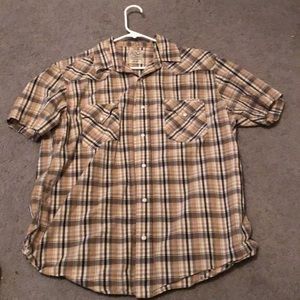 Men’s Lucky Braden Casual Button Down Shirt Large